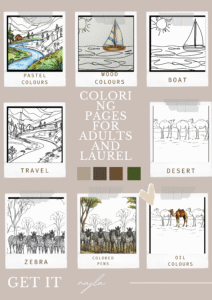 beautiful nature – coloring sheet