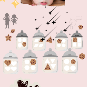 cookies shapes matching activity for toddlers