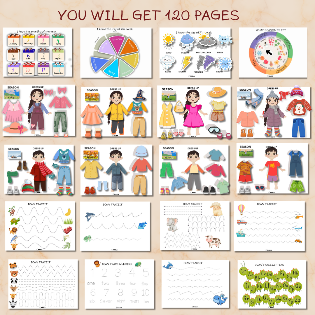 montessori busy book preschool activity book montessori busy book preschool activity book