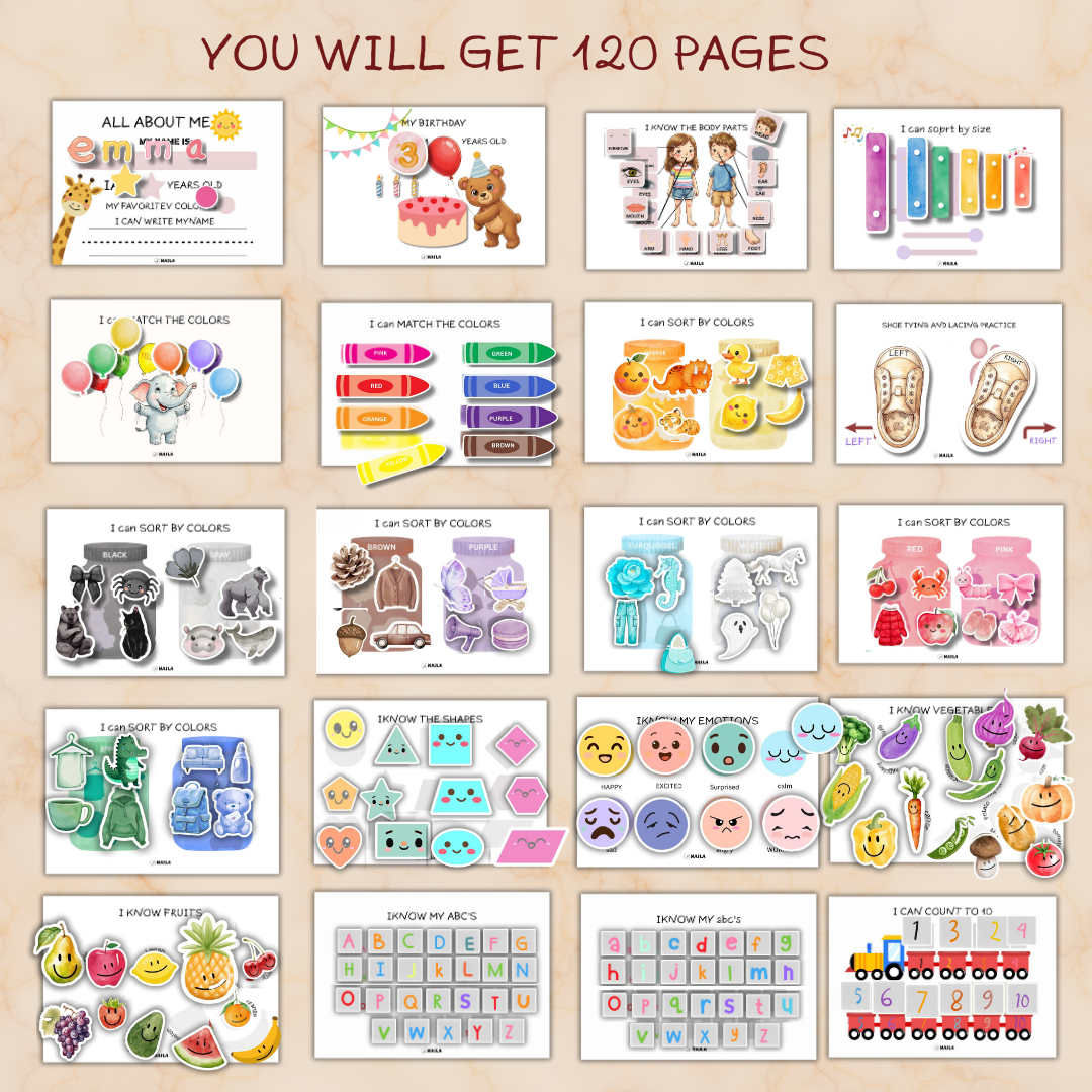 montessori busy book preschool activity book montessori busy book preschool activity book